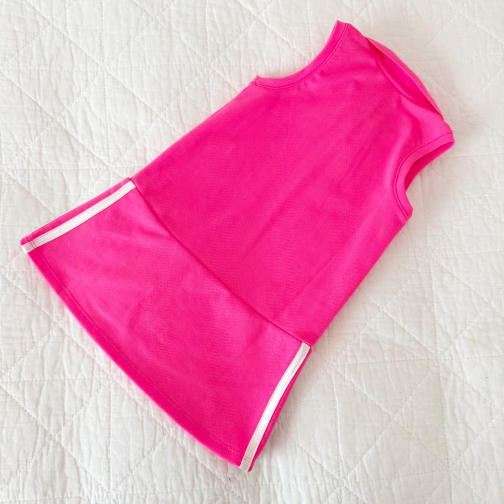 Adidas Kids Hot Pink White Athletic Dress 2T - Picture 4 of 4